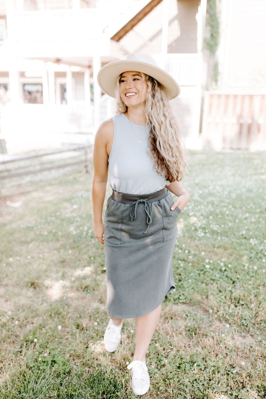 August Cloth Bottoms & Jumpsuits | Alisha Drawstring Skirt