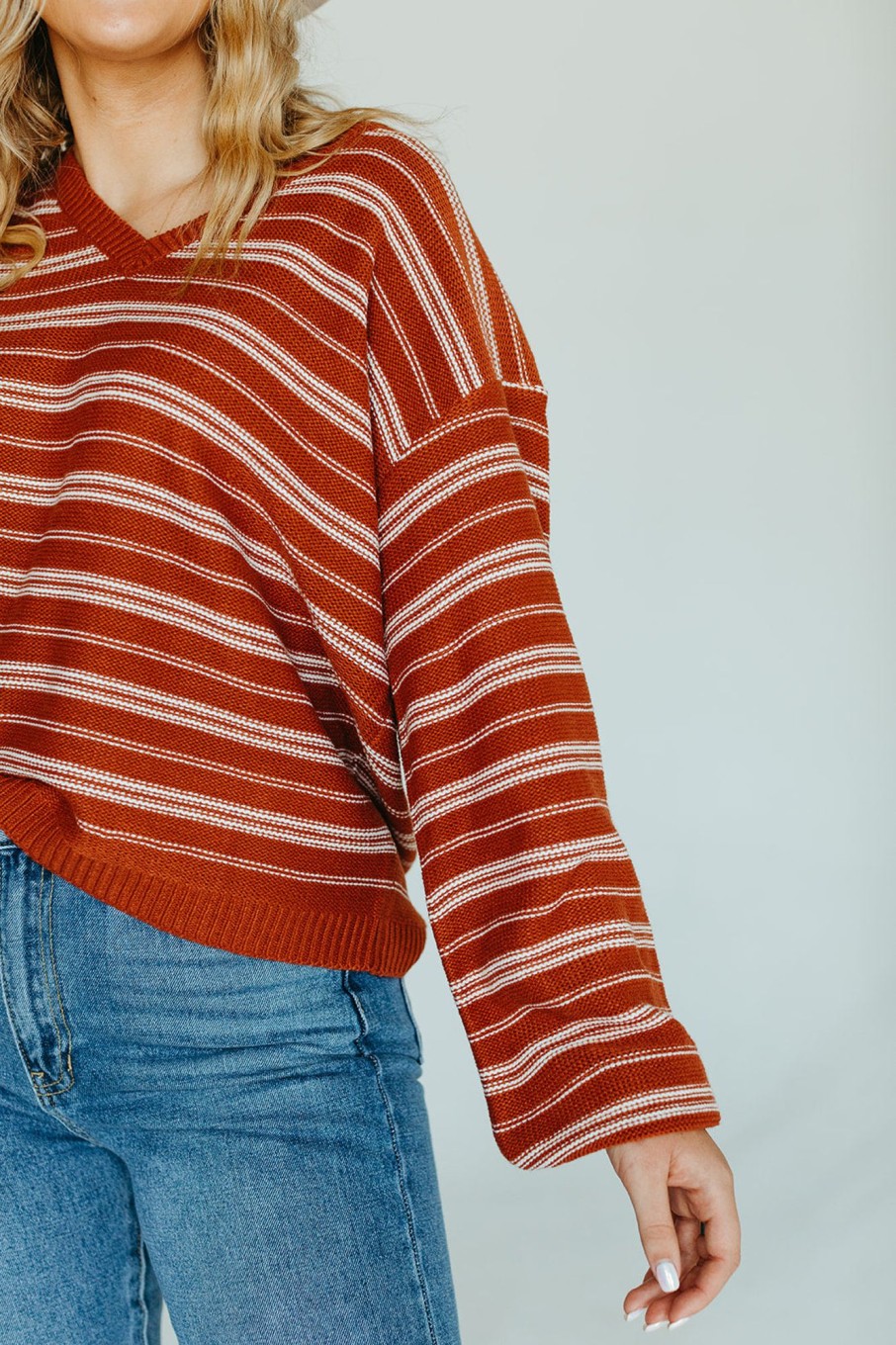 August Cloth Tops | Nicolette Striped Sweater