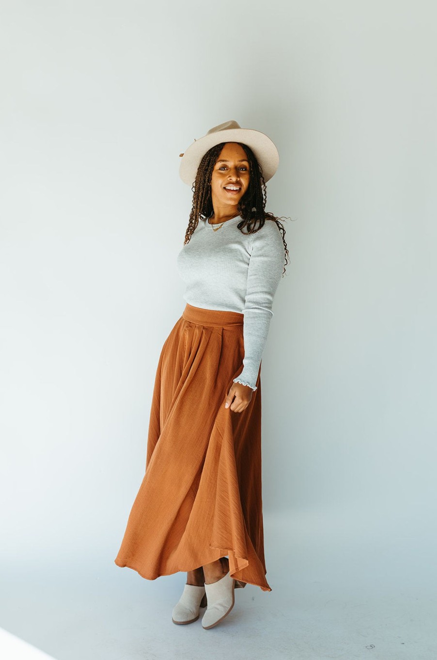 August Cloth Bottoms & Jumpsuits | Hamberg Midi Skirt