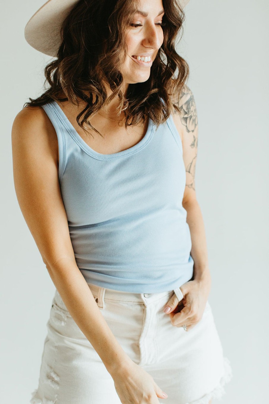 August Cloth Tops | Chase Ribbed Tank