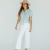 August Cloth Bottoms & Jumpsuits | Everly Kick Crop Jean