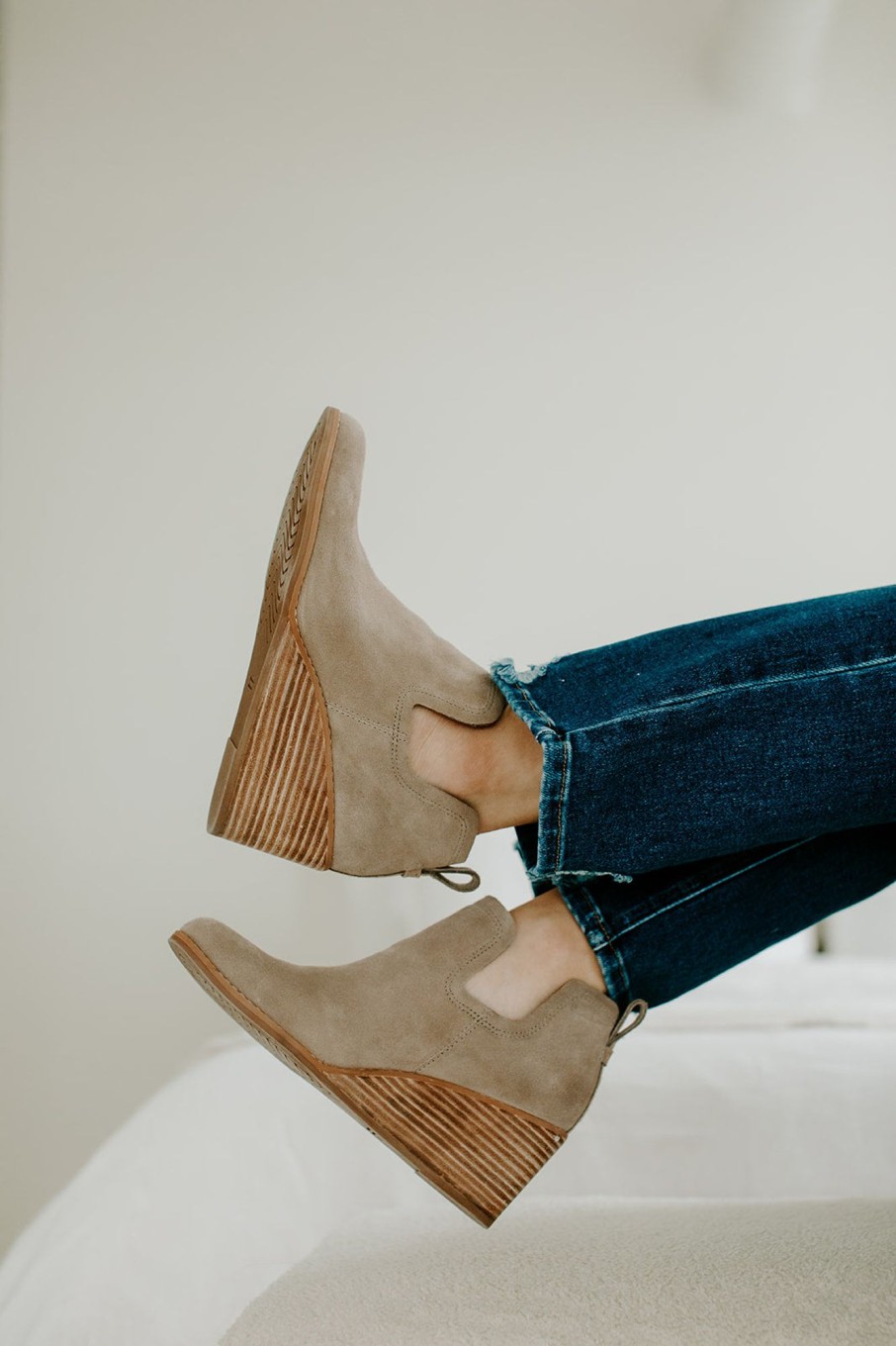 August Cloth Shoes | Bruno Wedge Bootie