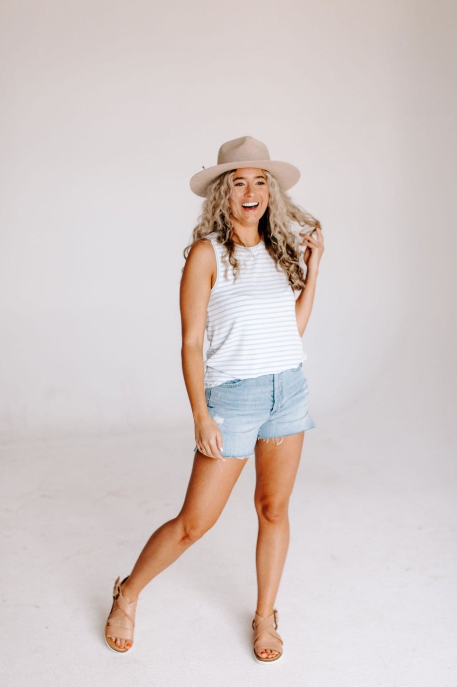 August Cloth Tops | Chrissie Basic Tank