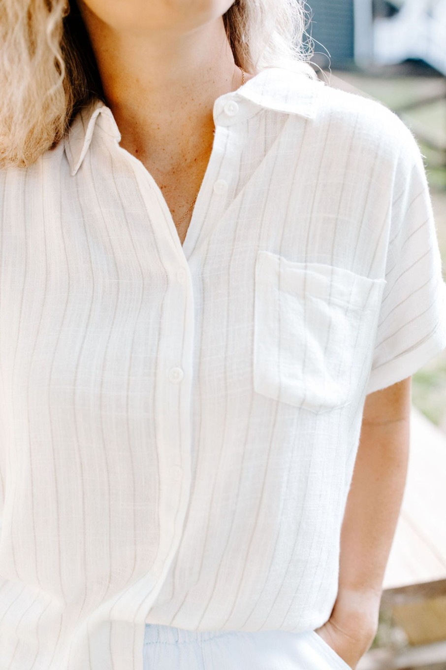 August Cloth Tops | Milan Linen Top