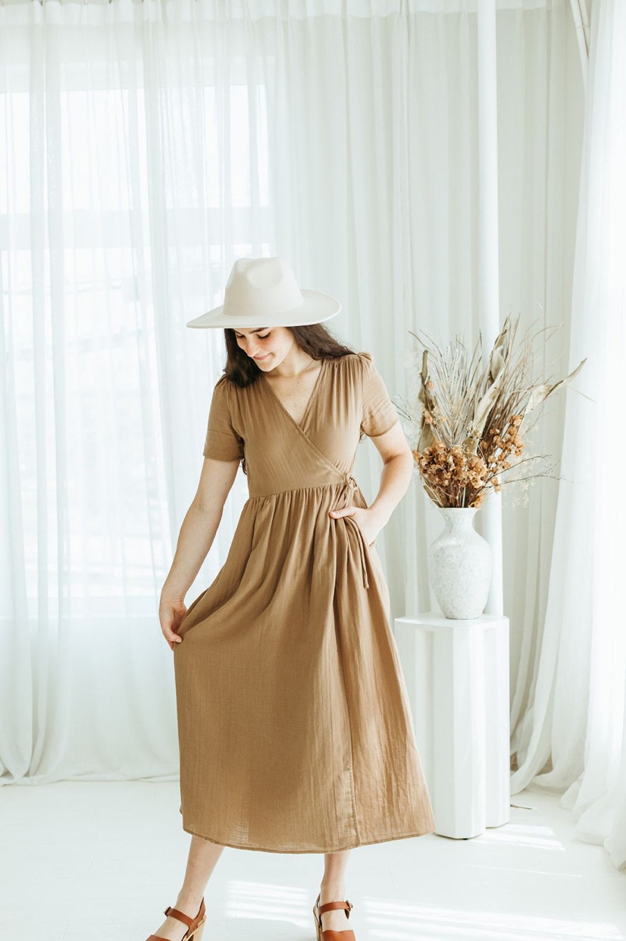 August Cloth Nursing | Cadie Wrap Dress