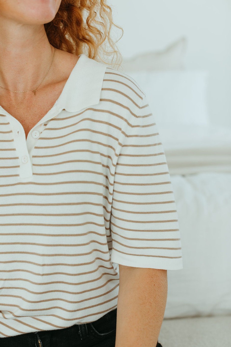 August Cloth Tops | Beck Striped Top