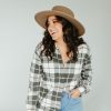 August Cloth Tops | Forest Pocket Flannel