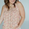 August Cloth Tops | Elizabeth Smocked Tank