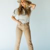 August Cloth Bottoms & Jumpsuits | Caspian Straight Crop Jeans