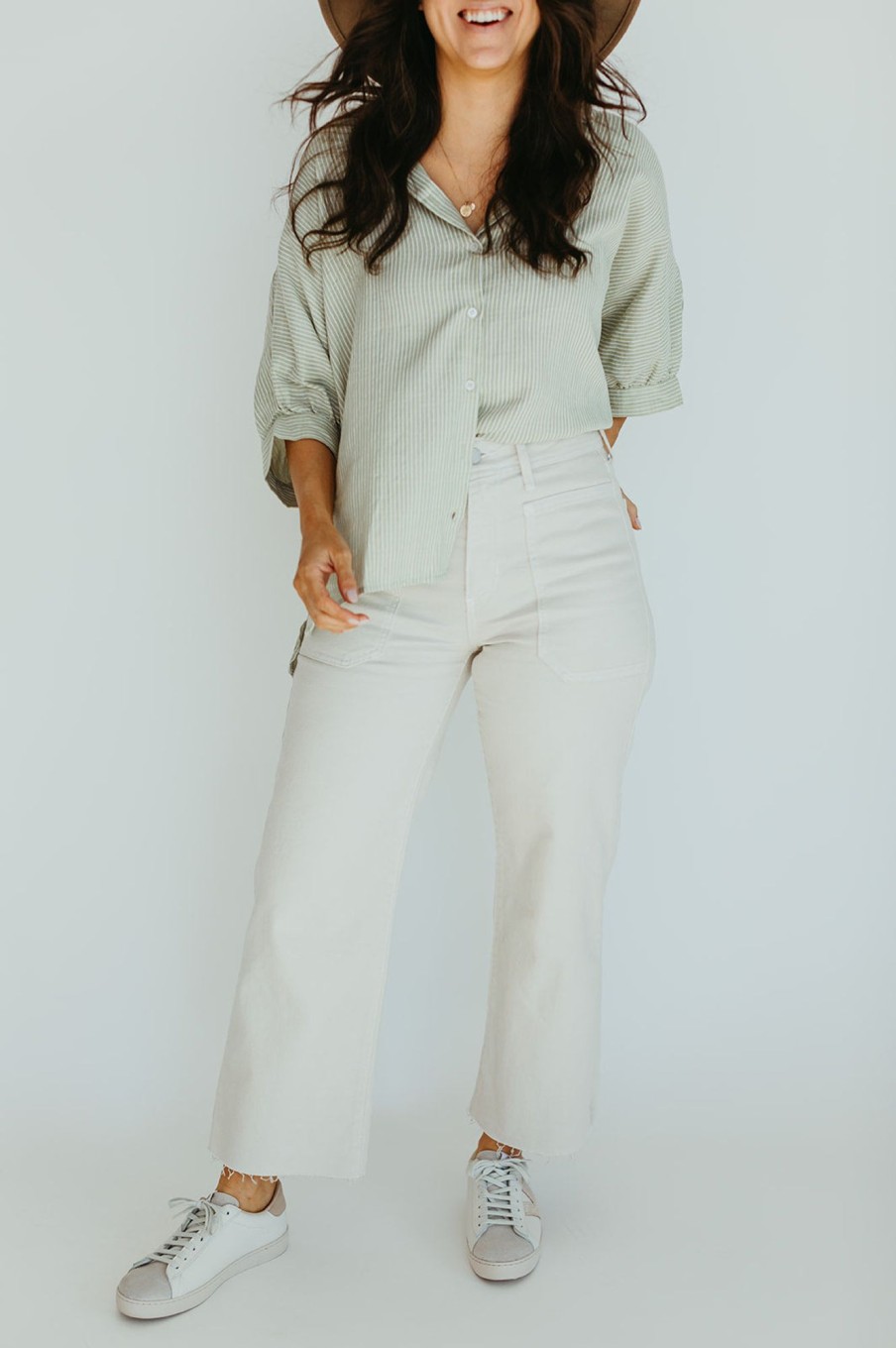 August Cloth Bottoms & Jumpsuits | Toni Wide Leg Jeans