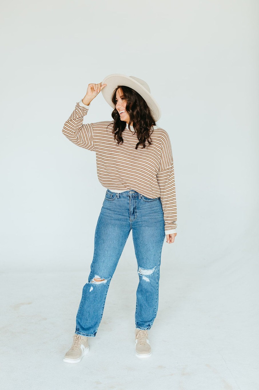 August Cloth Bottoms & Jumpsuits | Mona Mom Jeans