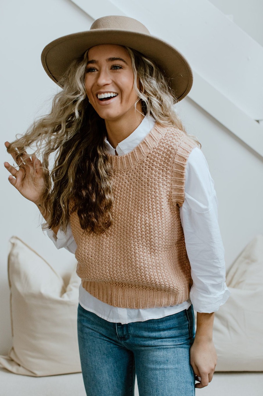 August Cloth Tops | Nancy Sweater Vest