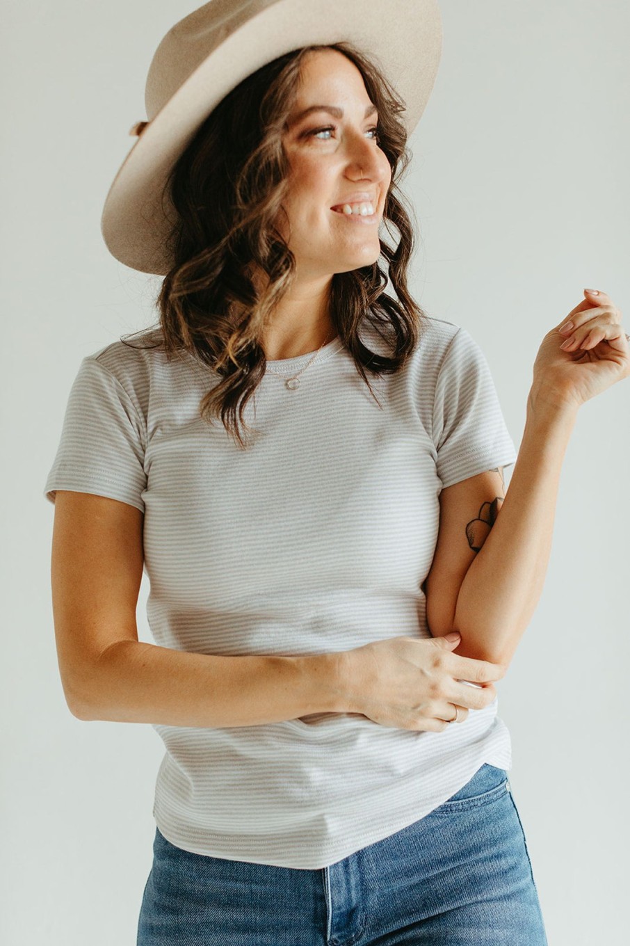 August Cloth Tops | Laken Striped Tee