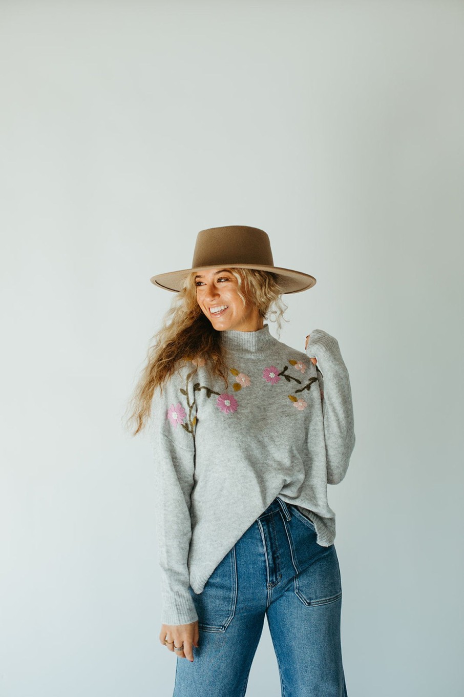 August Cloth Tops | Hannah Embroidered Sweater