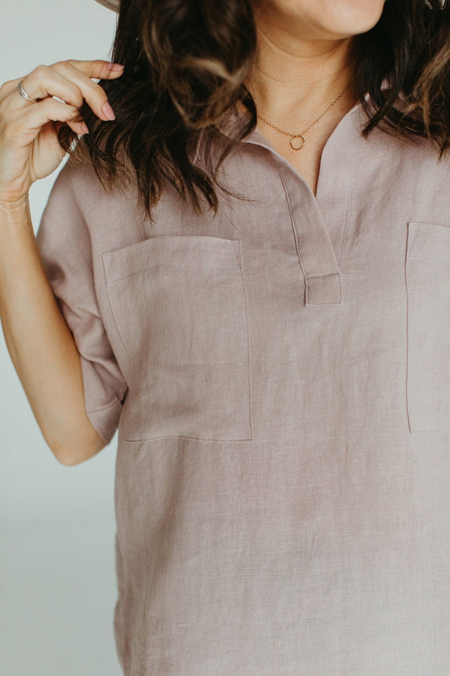 August Cloth Tops | Annabelle Linen Top