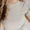 August Cloth Tops | Odessa Ribbed Tee