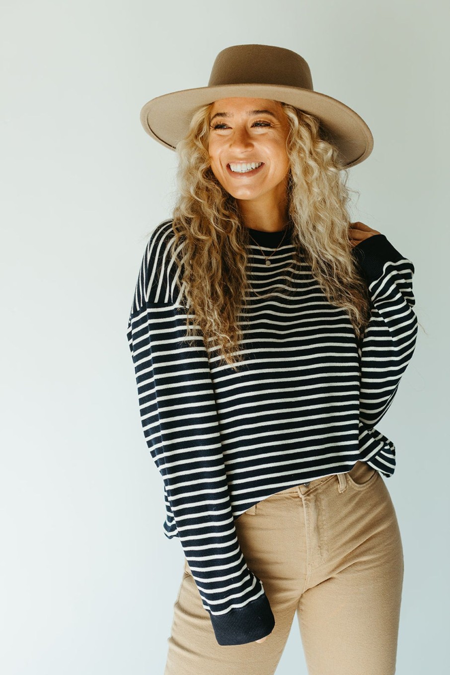 August Cloth Tops | Emery Striped Top