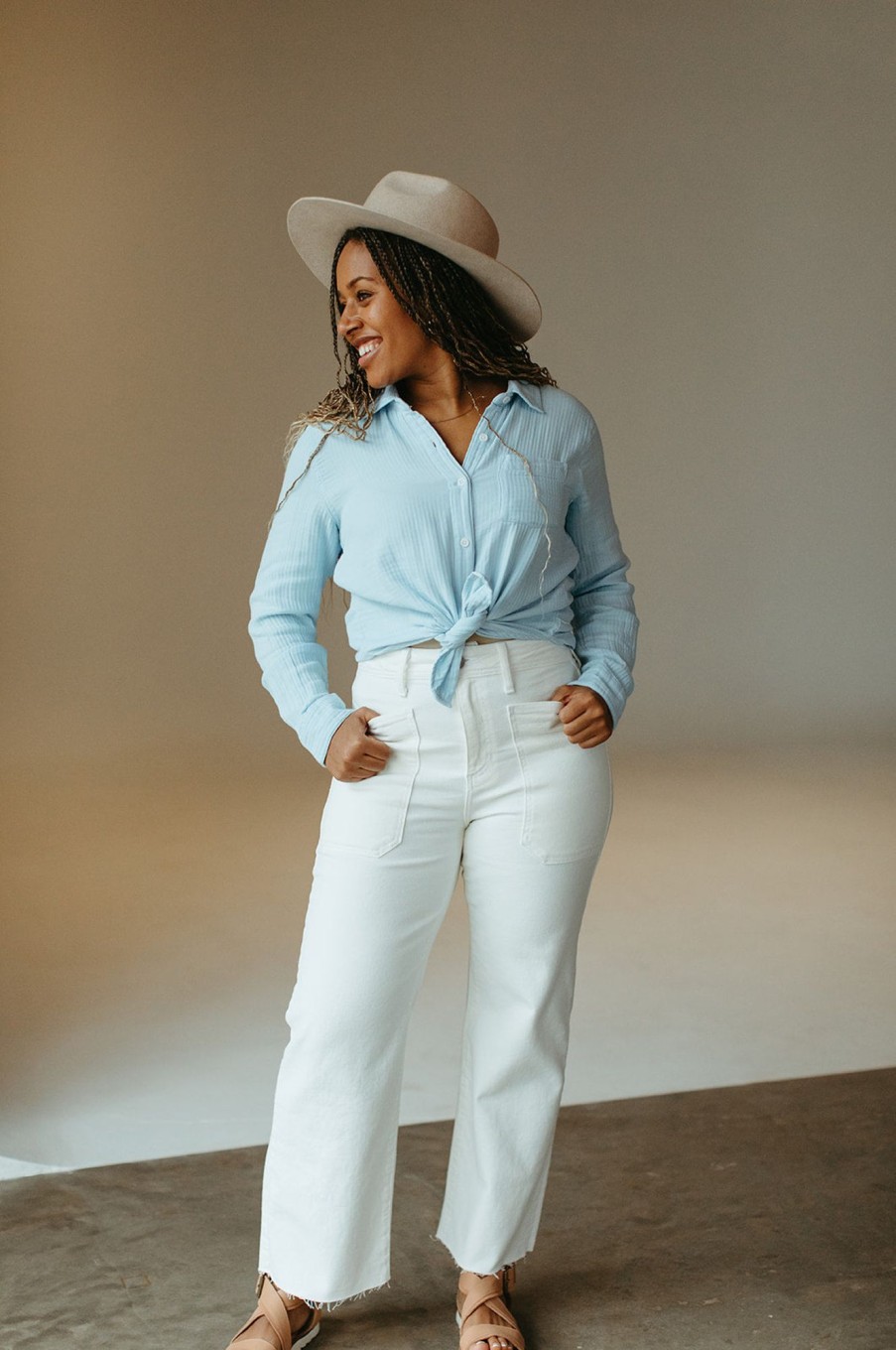 August Cloth Bottoms & Jumpsuits | Toni Wide Leg Jeans