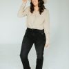 August Cloth Bottoms & Jumpsuits | Caspian Straight Crop Jeans