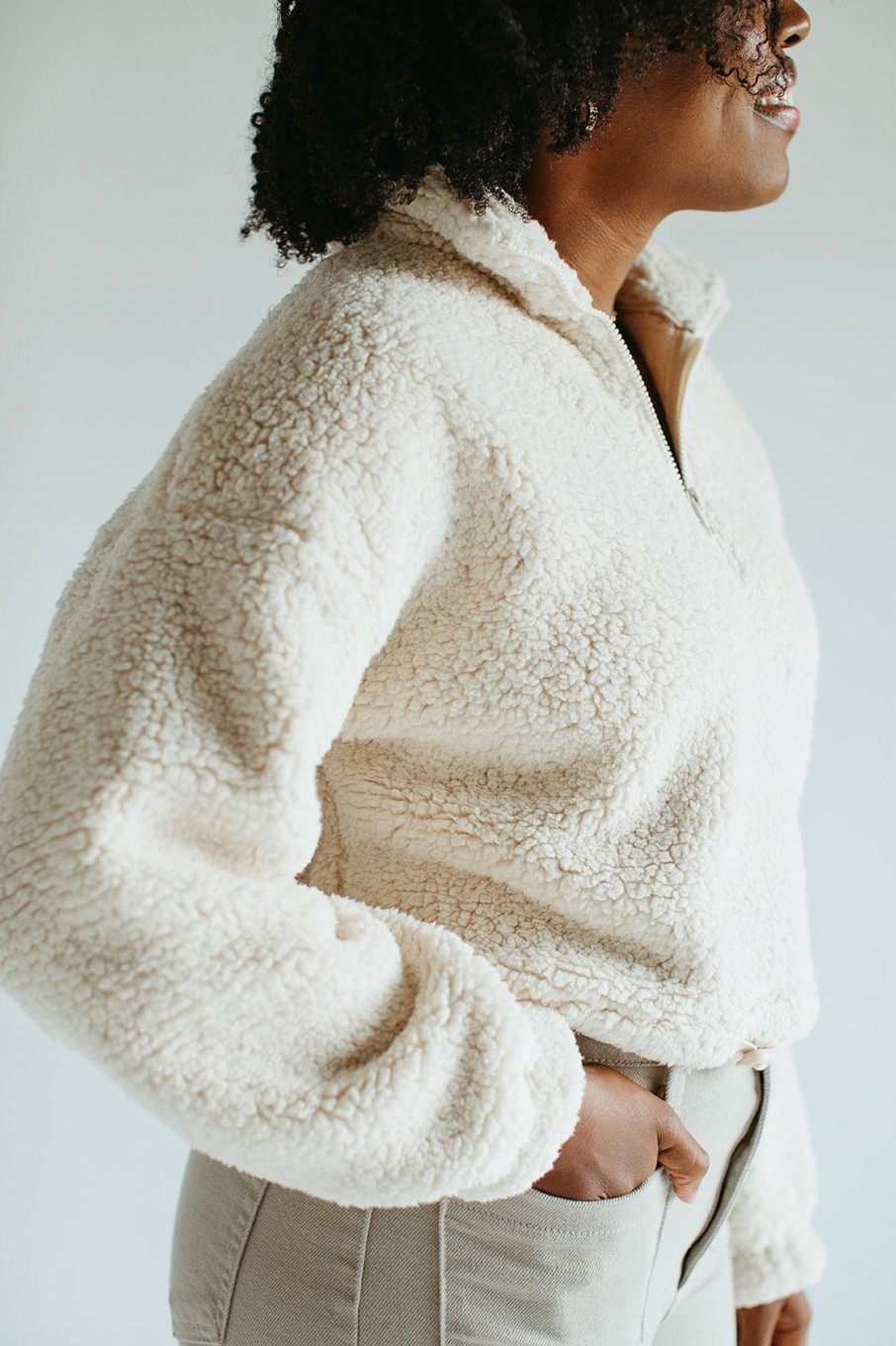 August Cloth Outerwear | Sybil Sherpa Pullover