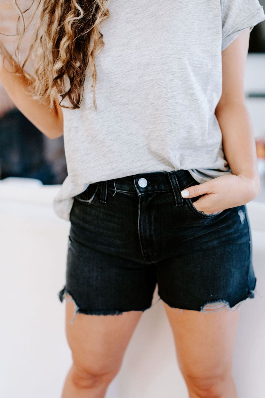 August Cloth Bottoms & Jumpsuits | Judd Denim Shorts