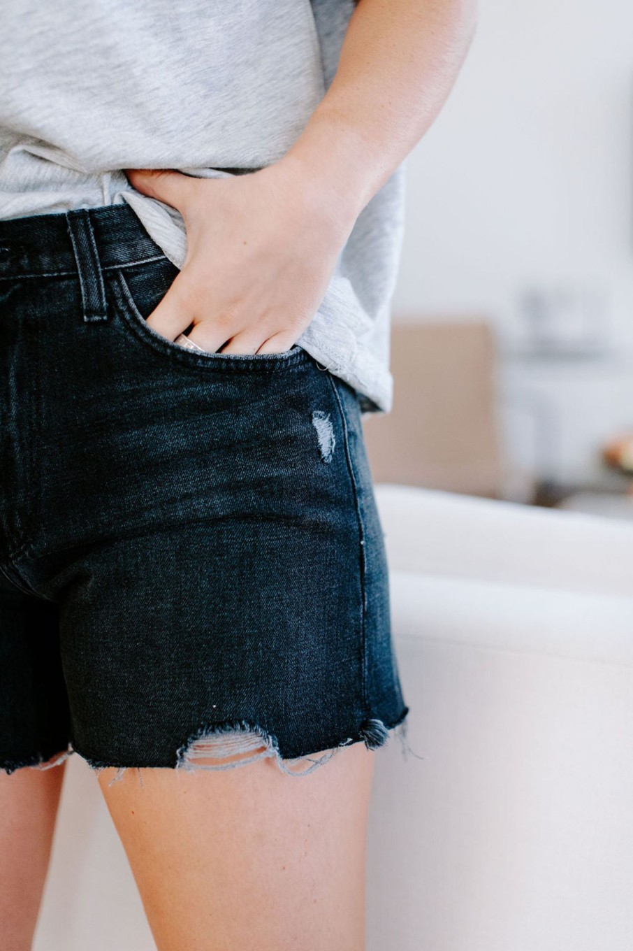 August Cloth Bottoms & Jumpsuits | Judd Denim Shorts